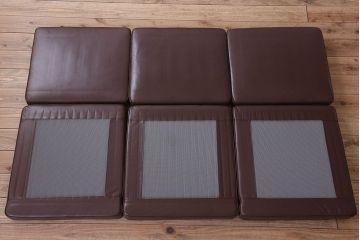 中古　宮崎椅子製作所　ペーパーナイフソファ　3人掛けソファ(長椅子)