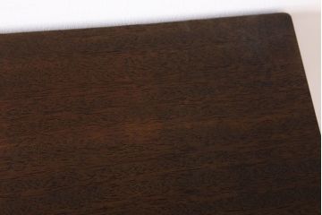 アンティーク家具　天板一枚板　ラワン材　シンプルな鉄脚テーブル(2)