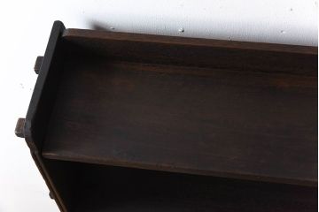 アンティーク家具　アンティーク　小ぶりな楔(くさび)式本棚(飾り棚・ディスプレイラック)