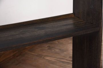 アンティーク家具　アンティーク　小ぶりな楔(くさび)式本棚(飾り棚・ディスプレイラック)