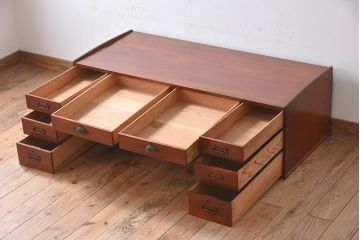 アンティーク家具　大正ロマン　総欅材製!上質なアンティーク文机