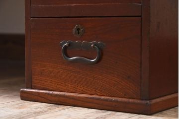アンティーク家具　大正ロマン　総欅材製!上質なアンティーク文机