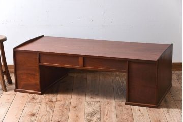アンティーク家具　大正ロマン　総欅材製!上質なアンティーク文机