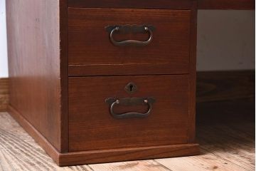 アンティーク家具　大正ロマン　総欅材製!上質なアンティーク文机