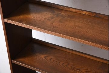 レトロ家具　栓材製　象嵌入りのレトロな本棚