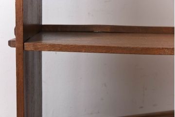 レトロ家具　栓材製　象嵌入りのレトロな本棚
