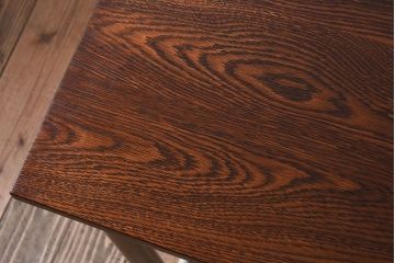 ラフジュ工房オリジナル　アイアンフレームの4脚格納スツール付き作業台(テーブル・机)