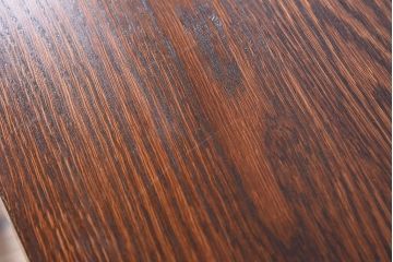 ラフジュ工房オリジナル　アイアンフレームの4脚格納スツール付き作業台(テーブル・机)