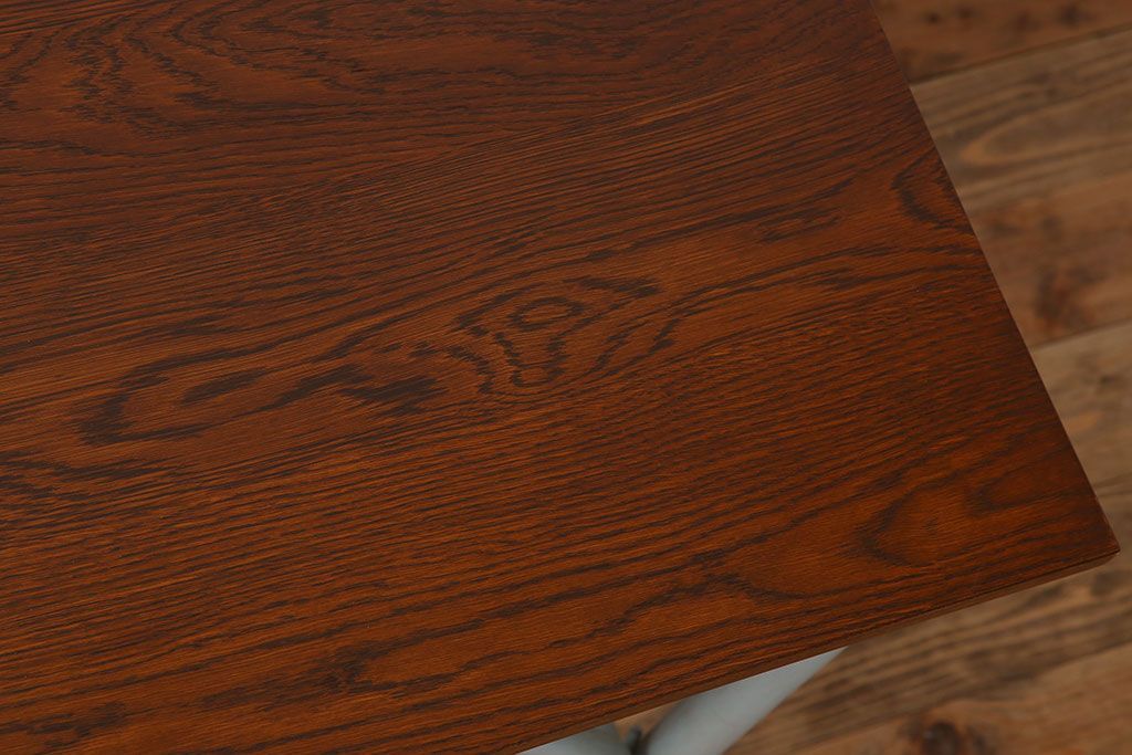 ラフジュ工房オリジナル 6脚格納スツール付きテーブル