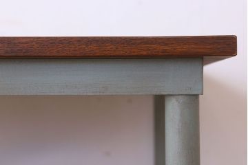 ラフジュ工房オリジナル 6脚格納スツール付きテーブル