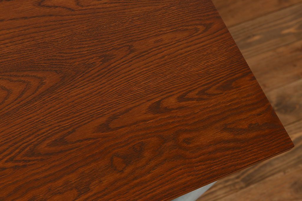 ラフジュ工房オリジナル 8脚格納スツール付きテーブル