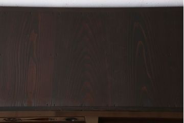 アンティーク家具　和モダン　鏡板欅材!六尺　明治期の水屋箪笥ローボード(テレビ台、キャビネット、収納棚)