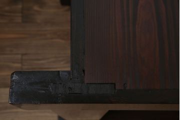 アンティーク家具　和モダン　鏡板欅材!六尺　明治期の水屋箪笥ローボード(テレビ台、キャビネット、収納棚)