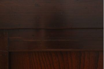 アンティーク家具　和モダン　鏡板欅材!六尺　明治期の水屋箪笥ローボード(テレビ台、キャビネット、収納棚)