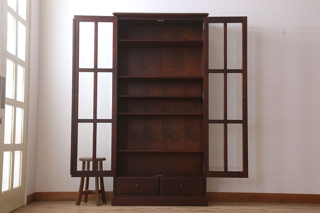 中古　インテリアえぞ　えぞ民芸　書棚