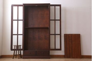 中古　インテリアえぞ　えぞ民芸　書棚