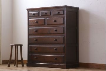 中古　北海道民芸家具　チェスト(箪笥)(定価約24万円)(2)