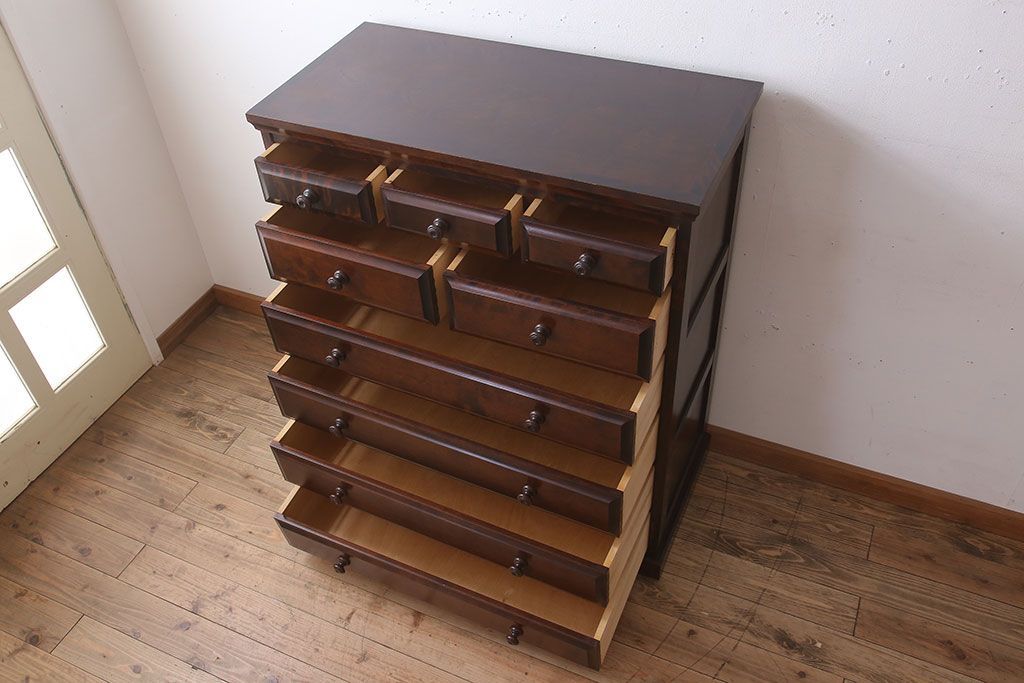 中古　北海道民芸家具　チェスト(箪笥)(定価約24万円)(2)