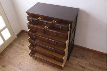 中古　北海道民芸家具　チェスト(箪笥)(定価約24万円)(2)