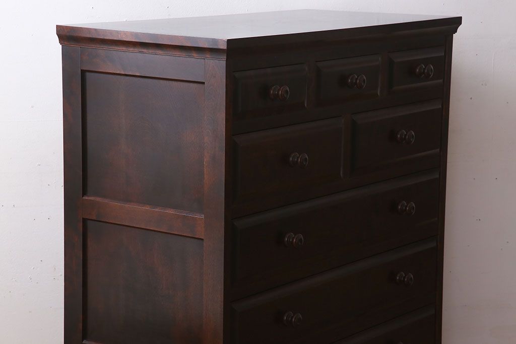 中古　北海道民芸家具　チェスト(箪笥)(定価約24万円)(2)