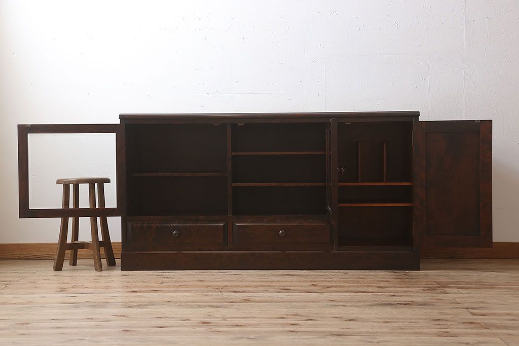 中古　北海道民芸家具　特注品　サイドボード