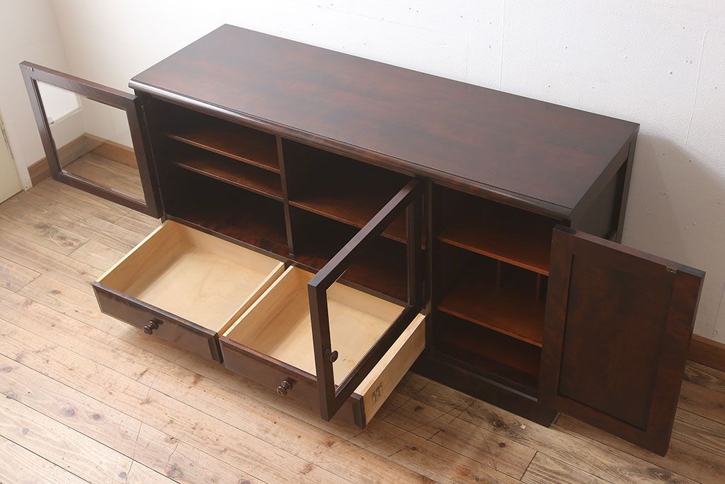 中古　北海道民芸家具　特注品　サイドボード