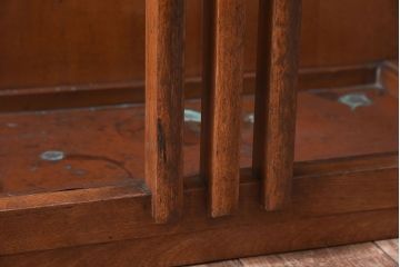 アンティーク雑貨　ビンテージ　ミラー付きホールハンガー(帽子掛け・傘立て)
