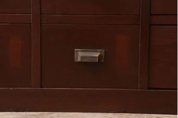 アンティーク家具　和製アンティーク　前面檜材　古い木製の薬箪笥