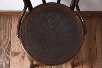 アンティーク家具　FISCHEL(フィスケル)　アンティークのベントウッドチェア(3)