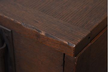 アンティーク雑貨　明治期　手作り　欅材製　鍛冶屋の木箱