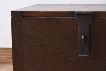 アンティーク雑貨　明治期　手作り　欅材製　鍛冶屋の木箱