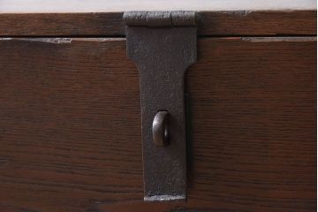 アンティーク雑貨　明治期　手作り　欅材製　鍛冶屋の木箱