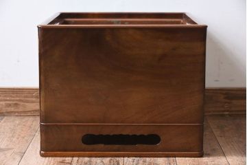 アンティーク雑貨　共箱　高級品　指物　桑無垢材のアンティーク火鉢