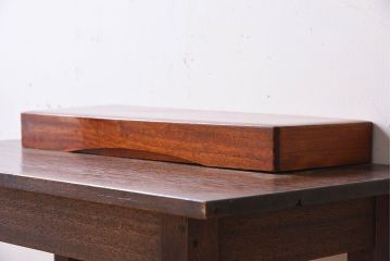 アンティーク雑貨　アンティーク　漆塗り　クスノキ材　蒔絵入り襟箱(半襟箱)