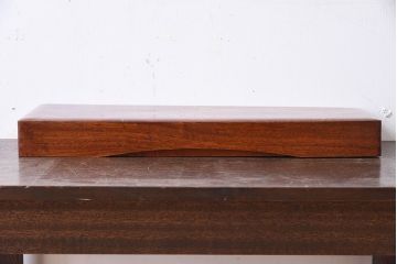 アンティーク雑貨 アンティーク 漆塗り クスノキ材 蒔絵入り襟箱(半襟箱)