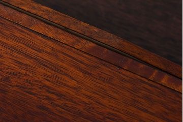 アンティーク雑貨 アンティーク 漆塗り クスノキ材 蒔絵入り襟箱(半襟箱)