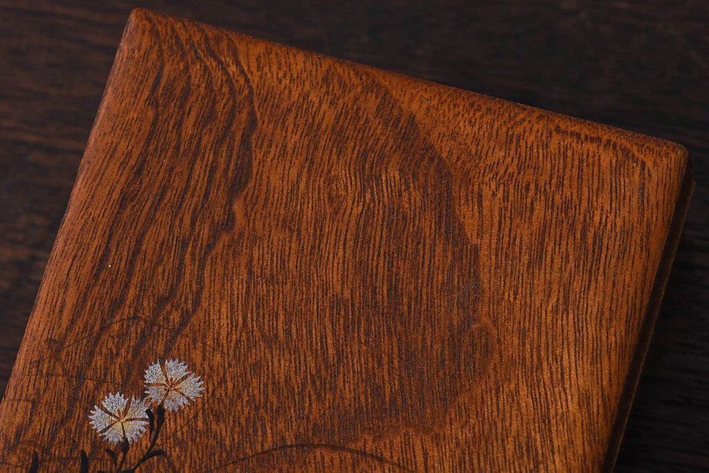 アンティーク雑貨　古い木製のレトロで小さな小物収納箱