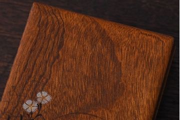 アンティーク雑貨　古い木製のレトロで小さな小物収納箱