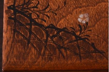 アンティーク雑貨　古い木製のレトロで小さな小物収納箱