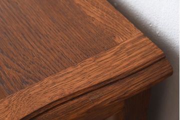 ヴィンテージ家具　フランスビンテージ　オーク材製　彫刻入りガラスケース(ショーケース)