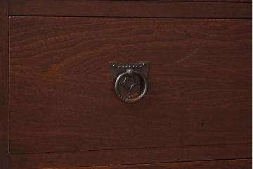 アンティーク家具　大正ロマン　上手物　古い木製のアンティークチェスト