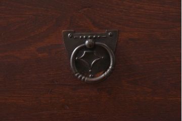 アンティーク家具　大正ロマン　上手物　古い木製のアンティークチェスト