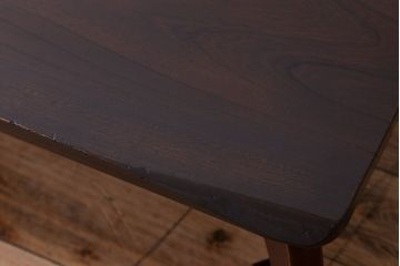 アンティーク雑貨　総欅材　和製アンティークの座卓(センターテーブル)(2)