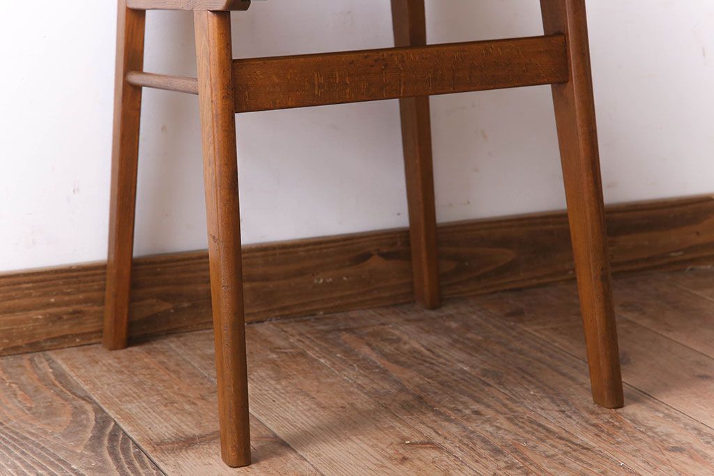 レトロ家具　昭和レトロ　ブナ材　かわいいアンティークチェア