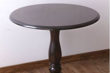 中古　北海道民芸家具　円形テーブル