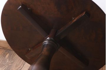 中古　北海道民芸家具　円形テーブル