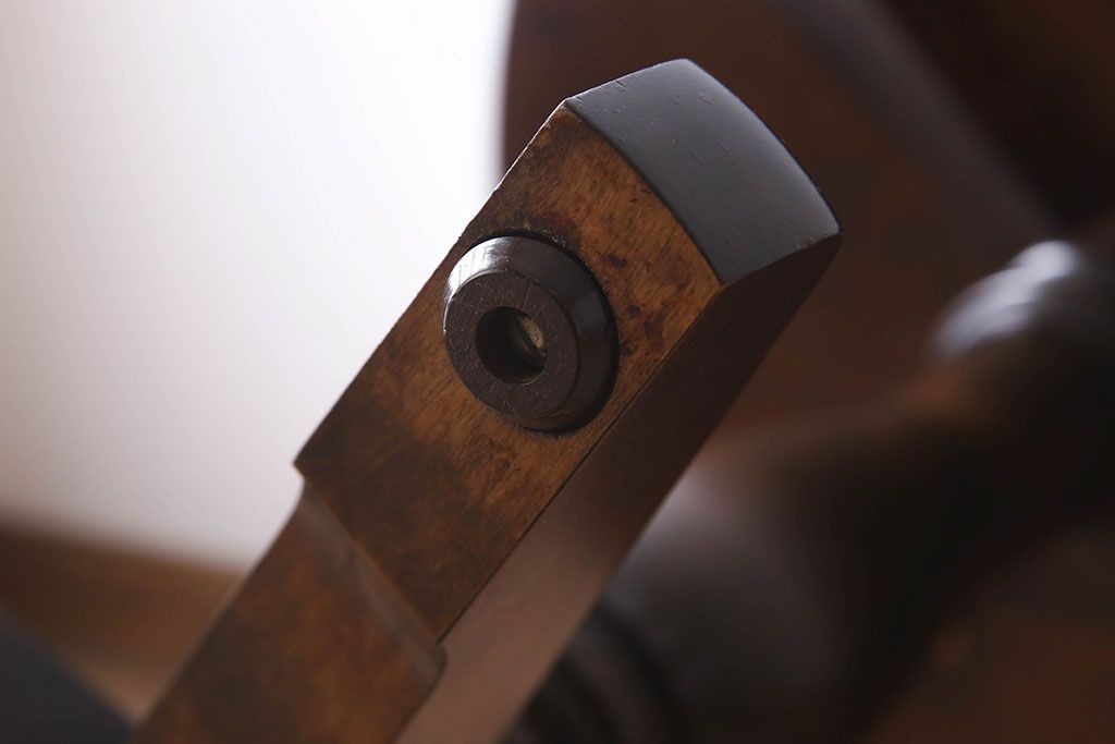 中古　北海道民芸家具　円形テーブル