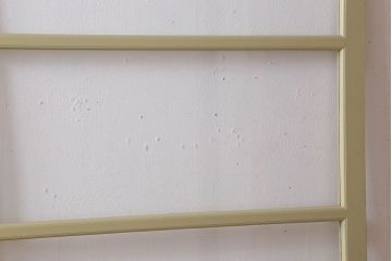 アンティーク　背が高いペイントガラス戸2枚セット