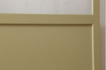 アンティーク　背が高いペイントガラス戸2枚セット