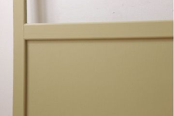 アンティーク　背が高いペイントガラス戸2枚セット